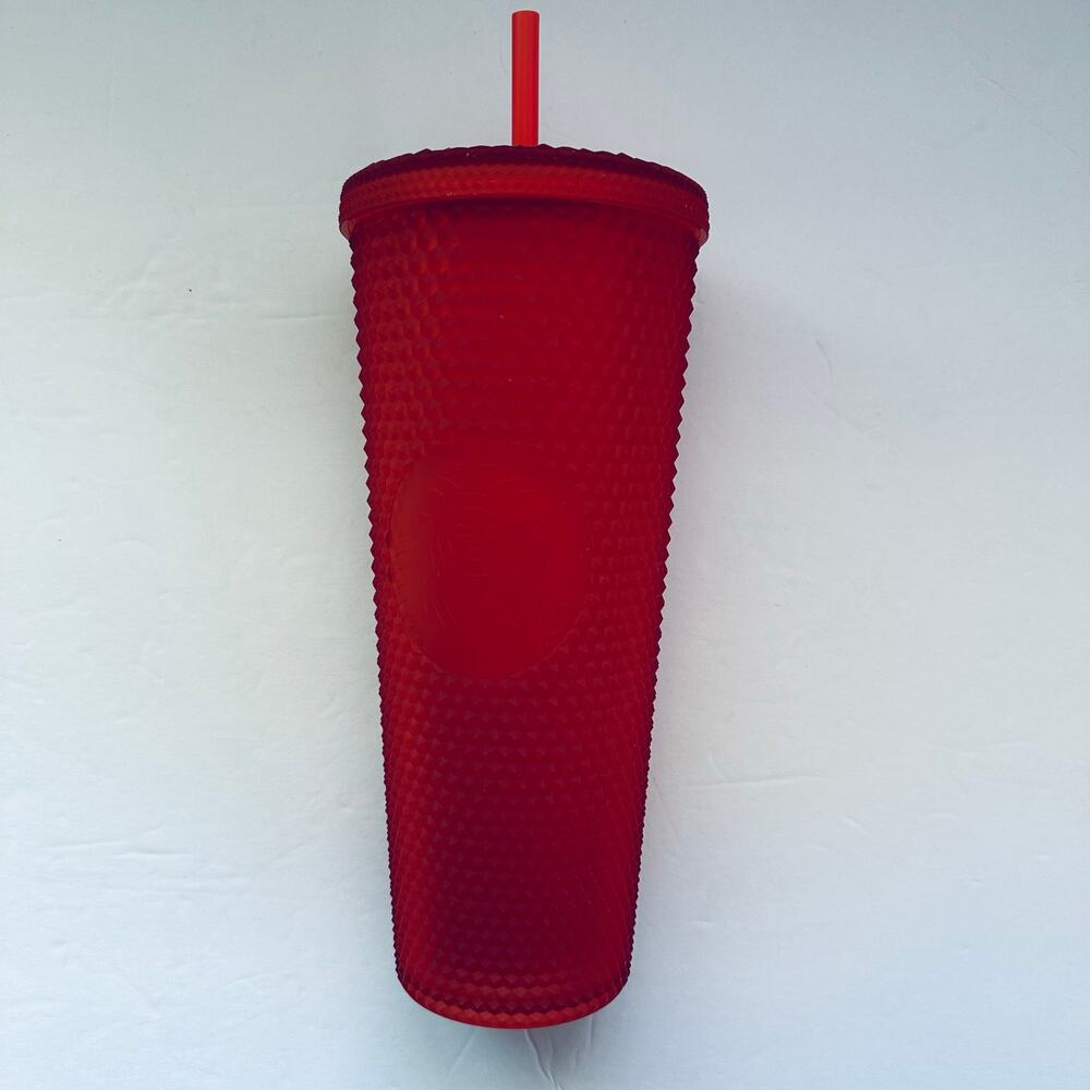 Starbucks Limited Edition 2021 Red Studded Tumbler with Straw